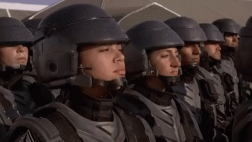 I'm doing my part meme from Starship Troopers